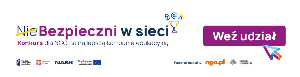 Baner konkurs dla NGO na najlepszą kampanię edukacyjną