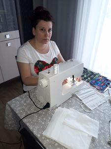 Szycie maseczek