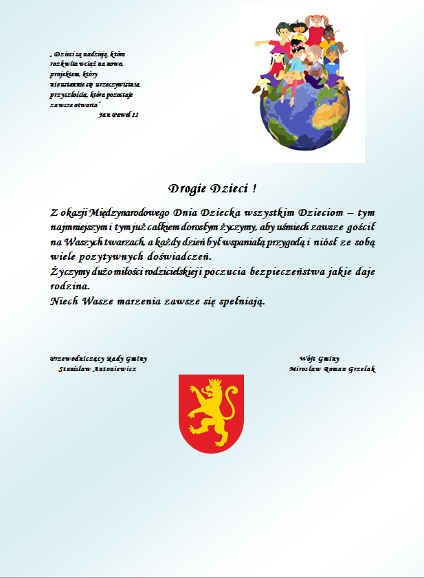Życzenia Dzien Dziecka