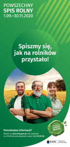 Powszechny spis rolny ulotka