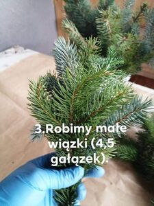 Robimy małe wiązki (4,5 gałązek)