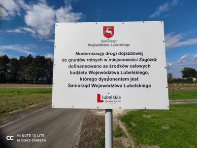 Modernizacja przebudowa drogi dojazdowej do gruntów rolnych w miejscowości Zagóźdź 1