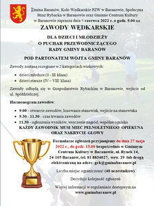 Zawody wędkarskie - plakat