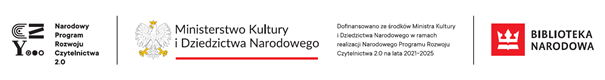 Narodowy Program Rozwoju Czytelnictwa 2.0 2023 loga