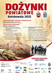 Plakat Dożynki Powiatowe 2025