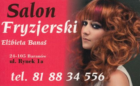 Salon Fryzjerski Elzbieta Banas Gmina Baranow