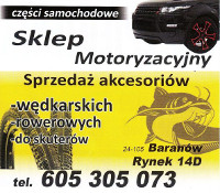 Sklep motoryzacyjny - Rynek 14D, Baranów