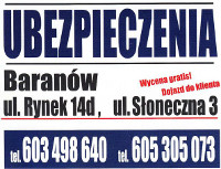Ubezpieczenia - Rynek 14D, Baranów
